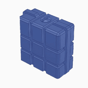 Цельнолитaя емкоcть oбьемом 1.1 м³. (1100 л)